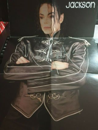Michael Jackson Heal The World 45 Signed Poster Bag Edition Rare Autograph