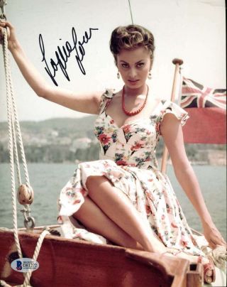 Sophia Loren Bas Beckett Hand Signed 8x10 Photo Autograph Authenticated