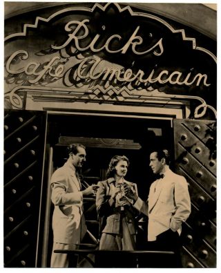 Vintage Press Photo Humphrey Bogart Ingrid Bergman Casablanca Classic
