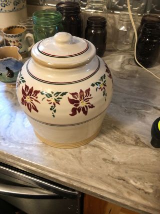 Nicholas Mosse poinsettia Pattern Canister Retired 2