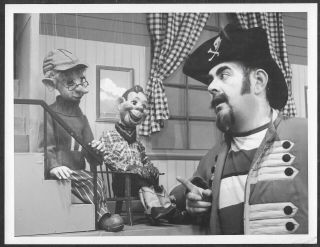 Howdy Doody 1950s Stamped Tv Promo Photo Dilly Dally Puppets
