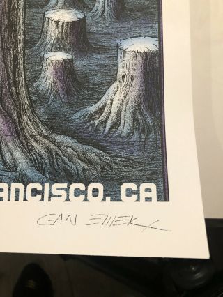 Dave Matthews Band EMEK Poster San Francisco Chase 09/10/19 Signed 446/900 3