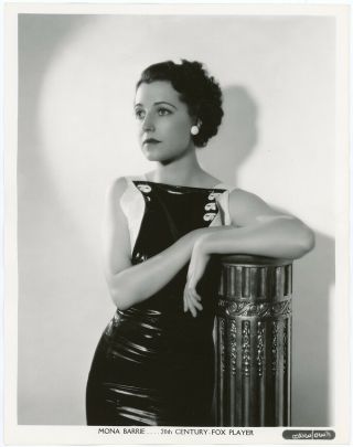 Vintage 1930s Mona Barrie Golden Age Of Hollywood Fashion Publicity Photograph