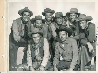 Glenn Ford Jack Lemmon & Cast Vintage The Cowboy Western Key Book Photo