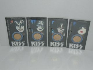KISS OFFICIAL 1997 WORLD TOUR COMMEMORATIVE GOLD PLATED COIN SET 3