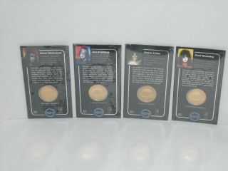 KISS OFFICIAL 1997 WORLD TOUR COMMEMORATIVE GOLD PLATED COIN SET 4