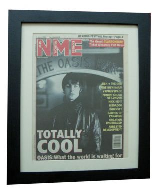 Oasis,  Nme,  Rare 1994,  Vintage,  Poster,  Top Quality Framed,  Fast Global Ship