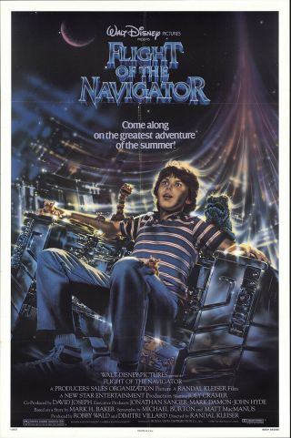 Flight Of The Navigator 1986 27x41 Orig Movie Poster Fff - 59276 Fine,  Very Fine