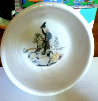 Vintage Hopalong Cassidy Ceramic Bowl Signed