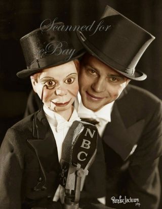 Awesome 16 X 20 Charlie Mccarthy&edgar Bergen - Hi - Res Poster Print 1930s Color