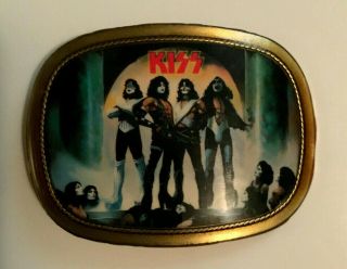 Kiss - 1977 Love Gun Pacifica Buckle Aucoin Ex Vintage Offical Order Form Merch