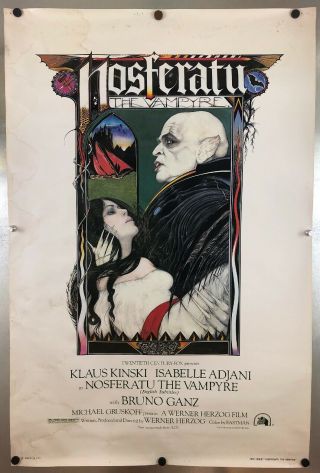 1979 Nosferatu The Vampyre One Sheet Movie Poster