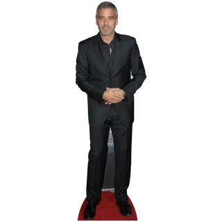 George Clooney Lifesize Cardboard Cutout Standee Standup Poster Celebrity F/s