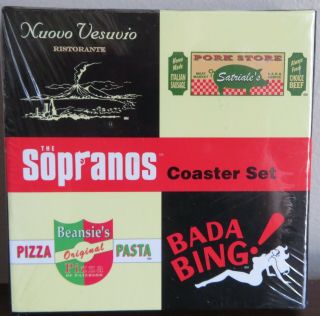 The Sopranos Collectible 4 Piece Coaster Set Beansie 
