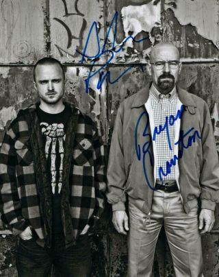 Aaron Paul Bryan Cranston 8x10 Autographed Photo Picture Signed Pic With