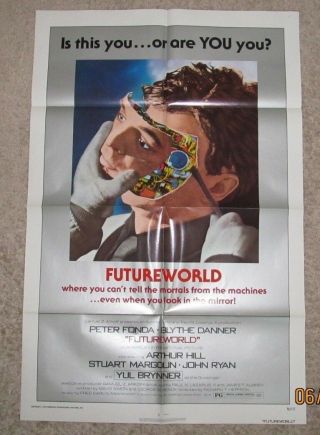 Futureworld 27x41 Folded Movie Poster Style A 1976 Peter Fonda Sci Fi