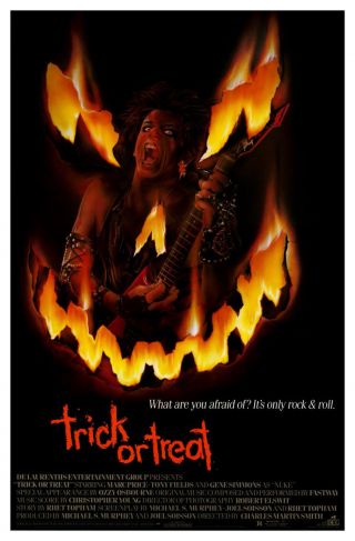 Trick Or Treat (1986) Movie Poster - Rolled