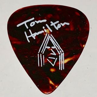 Aerosmith Tom Hamilton Guitar Pick Tortoise Shell Permanent Vacation Tour 1987