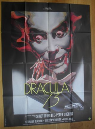 Dracula A.  D.  1972 Hammer Horror Christopher Lee French Movie Poster 