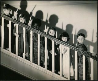 1937 Photo Our Gang Hal Roach Little Rascals Cast Awaiting Christmas