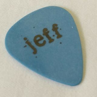 Pearl Jam Jeff Ament Blue Guitar Pick Eddie Vedder Rare Pic Bass Name