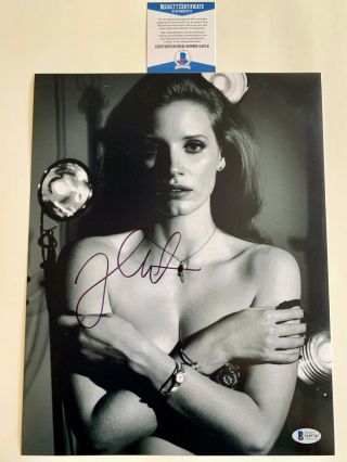 Jessica Chastain Autographed 11x14 Photo Signed It Chapter 2 X - Men Beckett