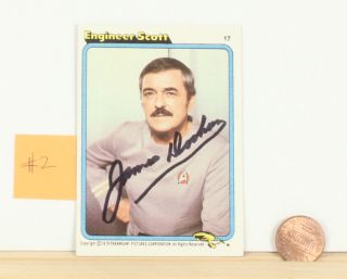 James Doohan Signed Topps Card Star Trek The Motion Picture