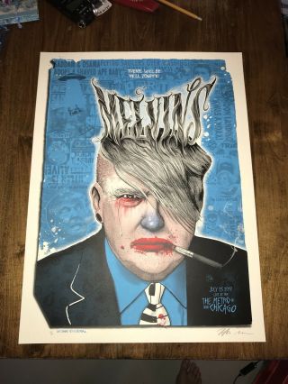 Zoltron Zombie Yeti Melvins Donald Trump /5 The Metro Chicago Poster