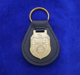 Ncis Leather Key Ring Navy Cis 1