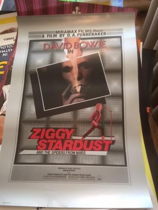 Ziggy Stardust & The Spiders From Mars British Film Poster David Bowie