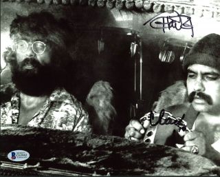 Cheech Marin & Tommy Chong Up In Smoke Authentic Signed 8x10 Photo Bas C63943