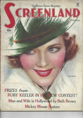 Screenland - Ruby Keeler - February 1935