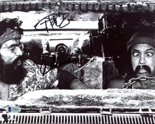Cheech Marin & Tommy Chong Up In Smoke Authentic Signed 8x10 Photo Bas D78647