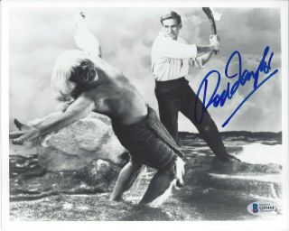 Rod Taylor " The Time Machine " 8x10 Signed Photo Bas Q29444