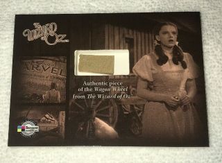 The Wizard Of Oz Authentic Piece Of Wagon Wheel Card