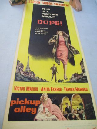 Pickup Alley Vintage Drug Movie Poster Dope Smuggler DEA Narcotics 1957 2