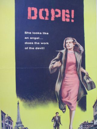Pickup Alley Vintage Drug Movie Poster Dope Smuggler DEA Narcotics 1957 3