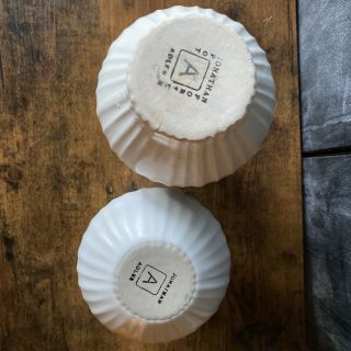 Jonathan Adler Pot A Porter Relief Ribbed Ceramic Vases Matte White Set Of 2 2
