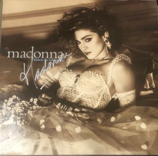 Madonna “like A Virgin” Autographed Lp Sleeve [w/ Coa] 1984