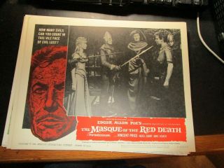 Masque Of The Red Death,  Lobby Card 7.  Price,  Poe,  Court