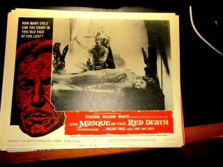 Masque Of The Red Death,  Lobby Card 3.  Price,  Poe,  Court