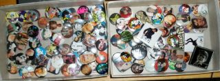 Over 140 David Bowie Pin Badges.  See Photos.
