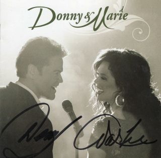 Donny Osmond/ Marie Osmond Signed Autographed Cd From Flamingo Las Vegas Show