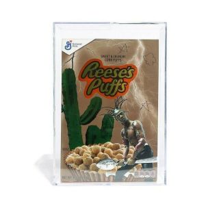 Travis Scott X Reese’s Puffs Cereal With Acrylic Case (order Delivered)