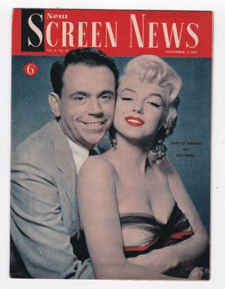 Screen News November 4,  1955 Marilyn Monroe & Tom Ewell