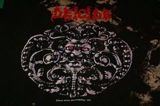 Deicide Rare Demon Print Official 1990 Xl Tour Shirt Htf Blue Grape Merch