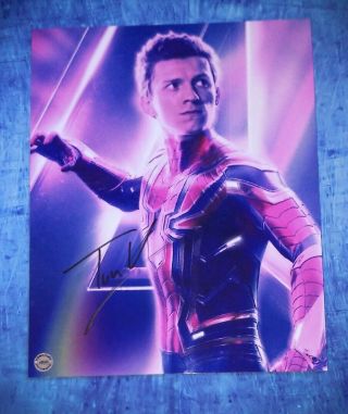 Tom Holland Hand Signed Autograph 8x10 Photo Spider - Man Avengers