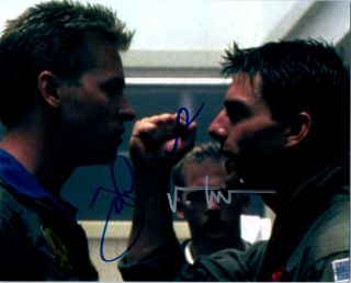 Val Kilmer Tom Cruise Signed 8x10 Picture Photo Autographed Pic With