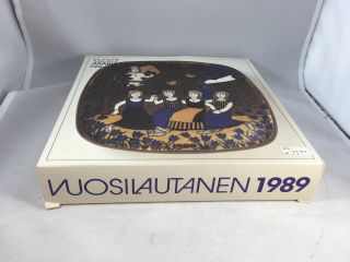 1989 Arabia Finland Kalevala Annual Plate Four Maidens Raija Uosikkinen 5
