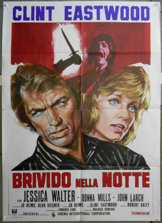 Xn39d Play Misty For Me Clint Eastwood Orig 2sh Italian Poster